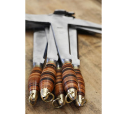 Roofer's hammer leather handle right-handed