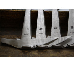 Roofer's hammer leather handle left-handed
