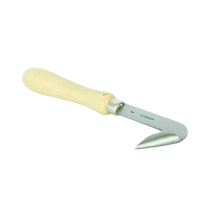 SCANALATURA SINGOLA CON MANICO IN LEGNO