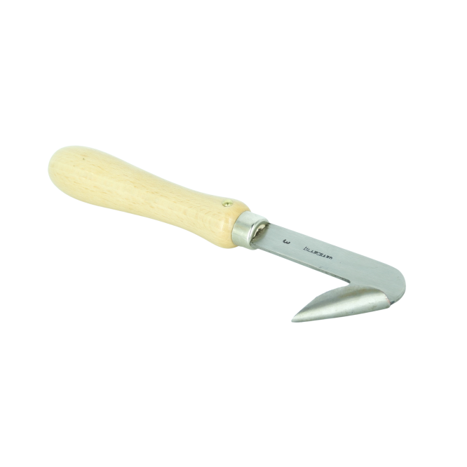 SCANALATURA SINGOLA CON MANICO IN LEGNO