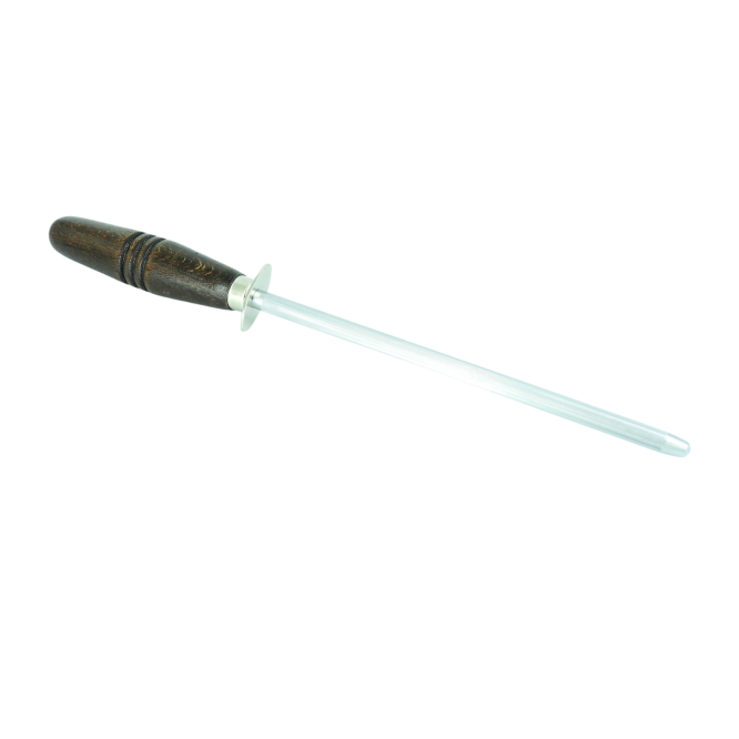 Acciaino da affilatura da 20 cm con manico in legno