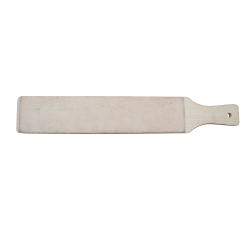 Leather STROP for sharpening tools - Ergonomic handle - 6.5x30cm