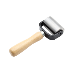 leather press steel roller 25/40/60mm - wood handle