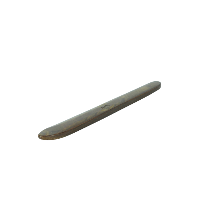 Leather burnisher bakelised wood fibre