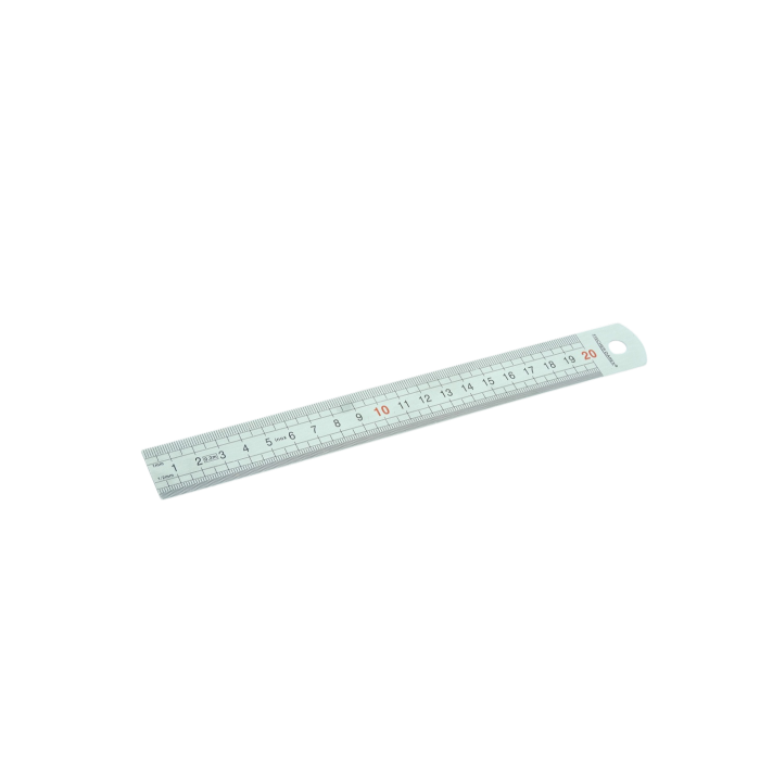 Regla metálica de acero inoxidable