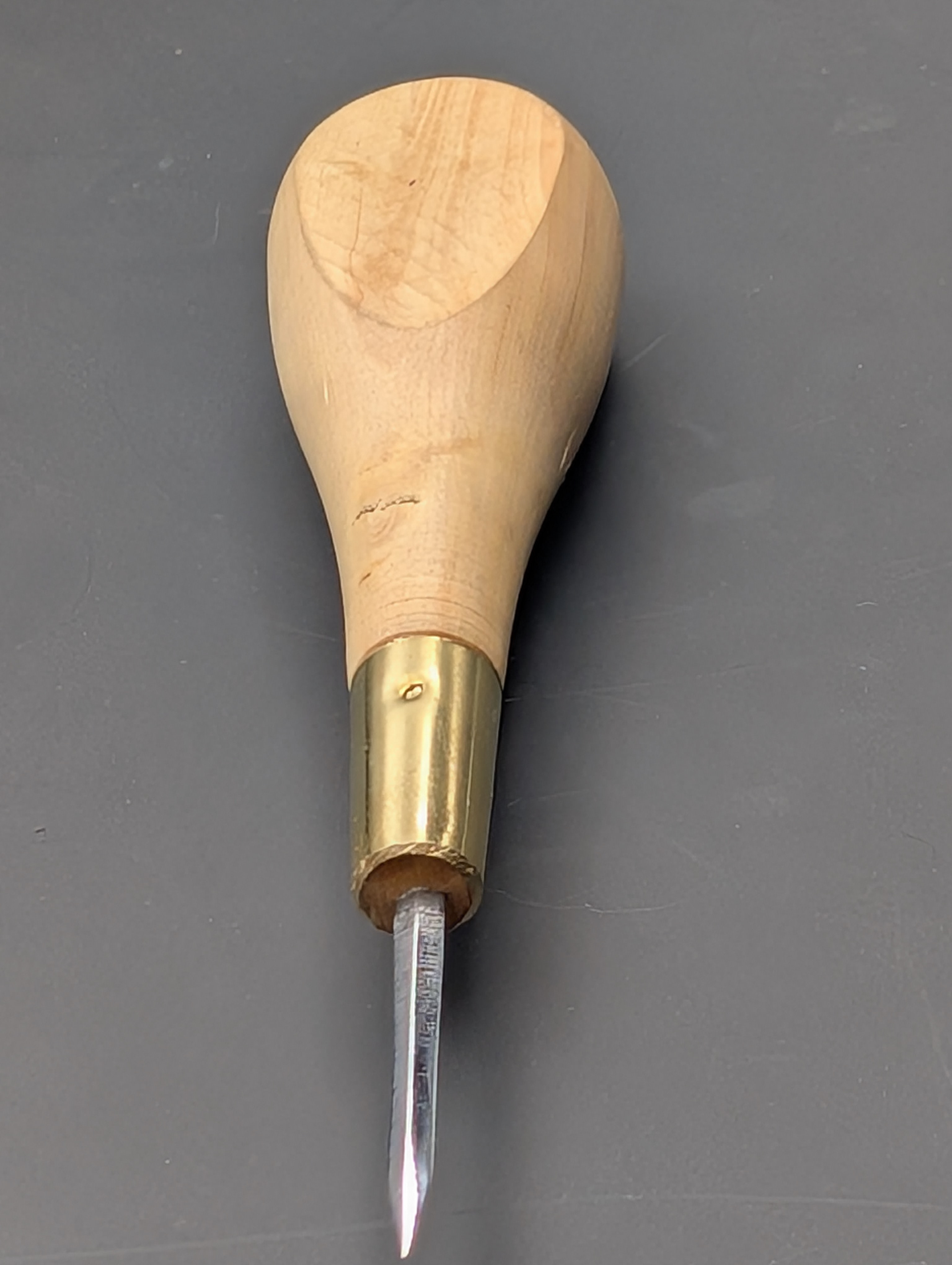 Pliers awl with boxwood handle