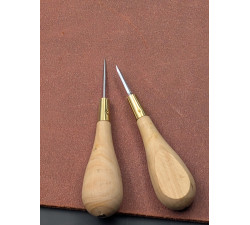 Alêne aux pinces 38mm avec manche en buis