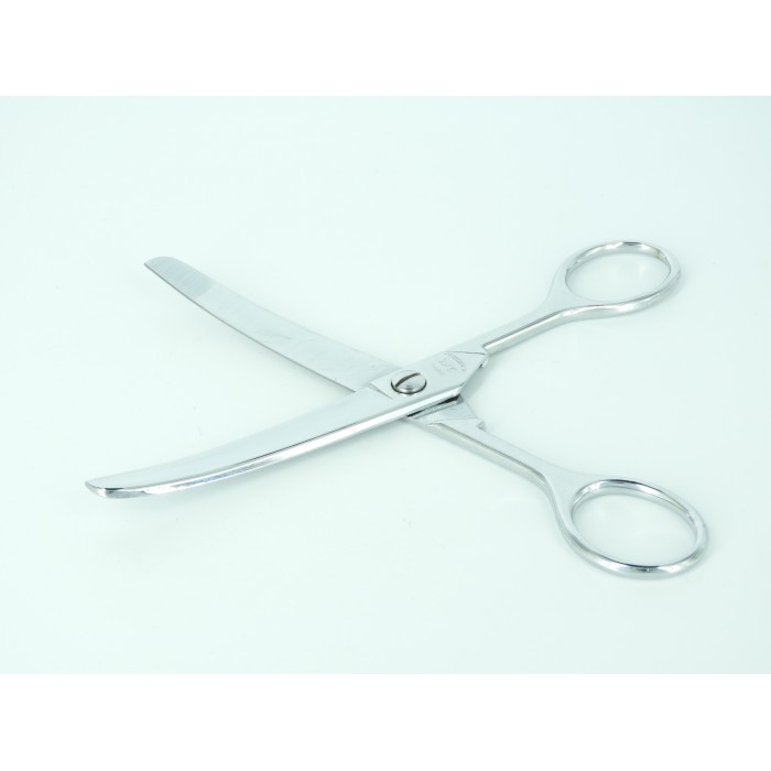 Curved horsehair scissors chrome 17cm Curved horsehair scissors chrome 17cm