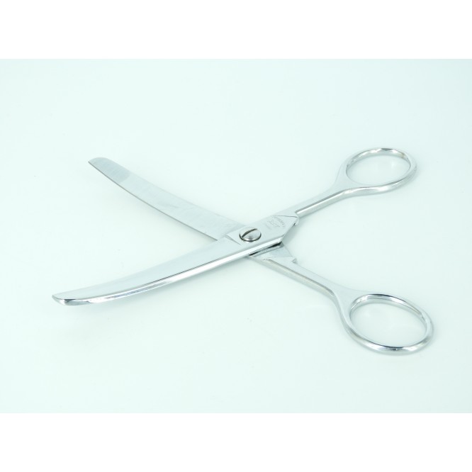CISEAU A CRIN COURBE CHROME 17CM