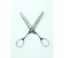 Tijeras para crin curvas – Cromadas, 17 cm