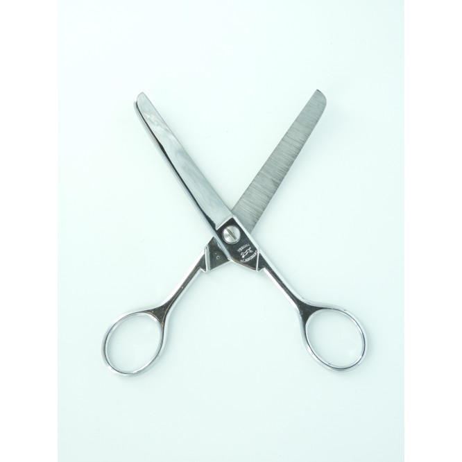 CISEAU A CRIN COURBE CHROME 17CM