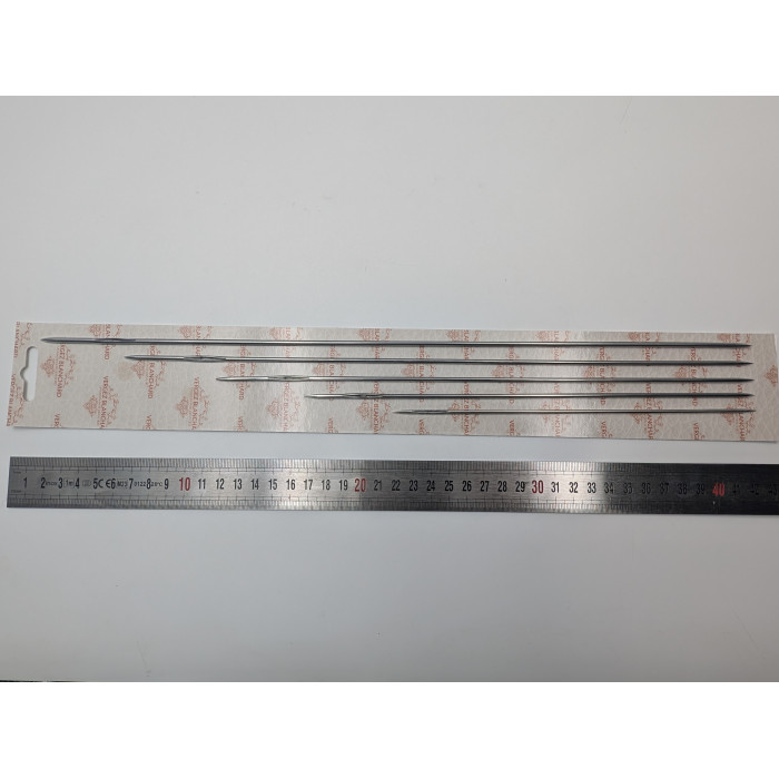 Tarjeta de 5 agujas rectas de dos puntas