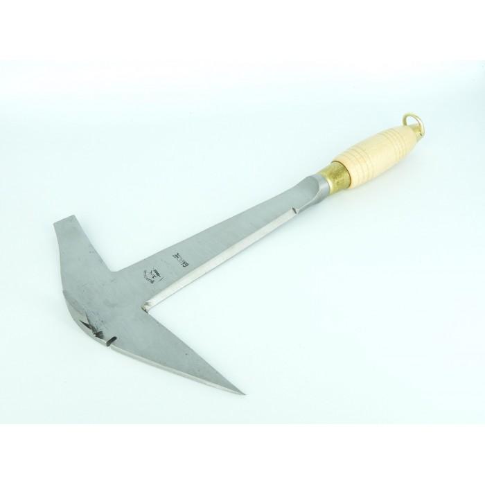 Roofer's hammer wooden handle left-handed