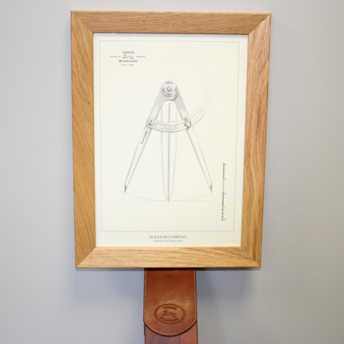 Ilustración Compás Cuarto de Círculo – Formato A4