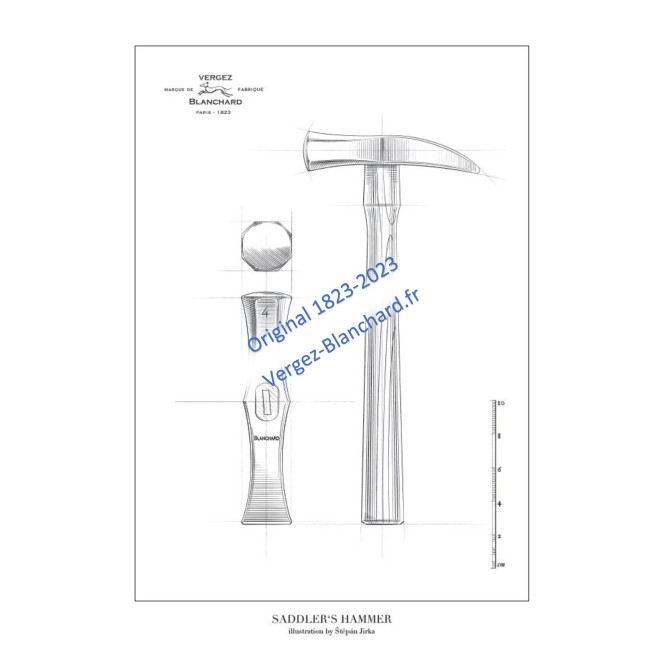 Ilustración “Martillo de Guarnicionero” – Formato A4