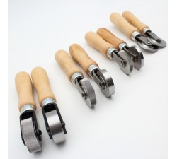 Rotella zigrinata 3/6/10/15 mm – manico in legno