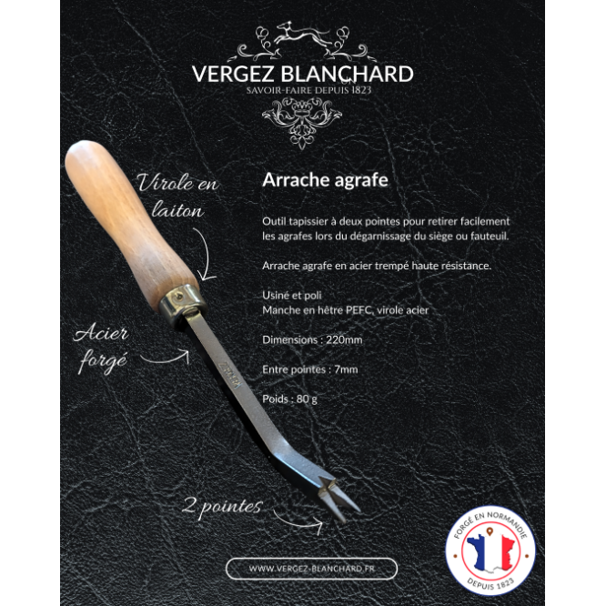ARRACHE AGRAFE TAPISSIER